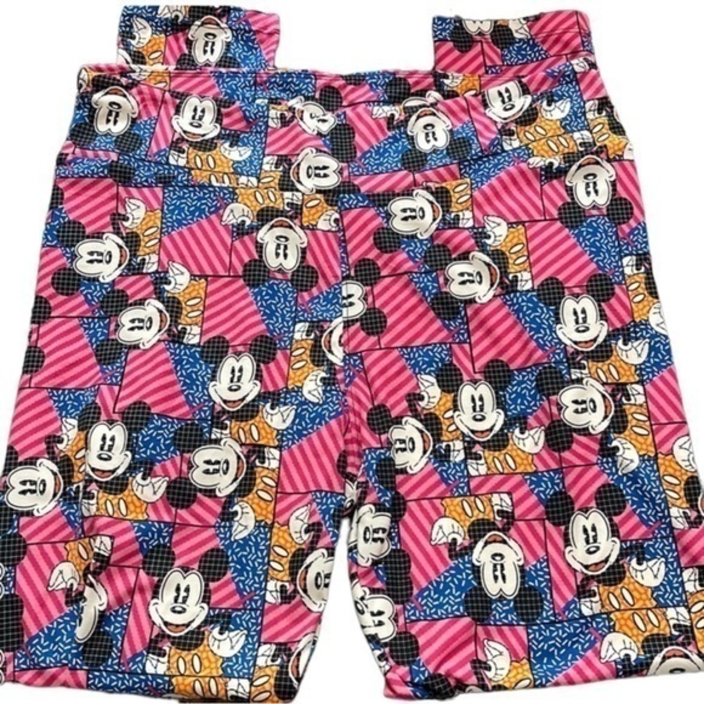Disney Lularoe Mickey Mouse TC Soft Leggings EUC #7504